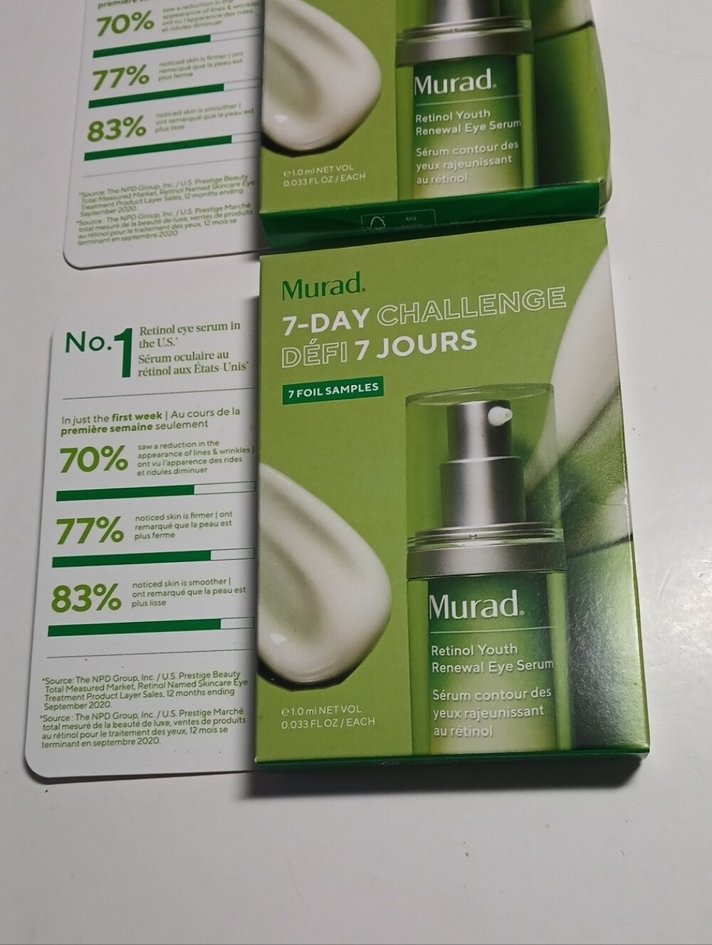 Murad 7-Day Challenge Retinol Youth Renewal Eye Serum Pack - 2 Boxes
